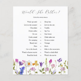 Blodblomma skulle hon hellre spela?