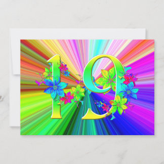 Blodblommor för 19:e födelsedagen