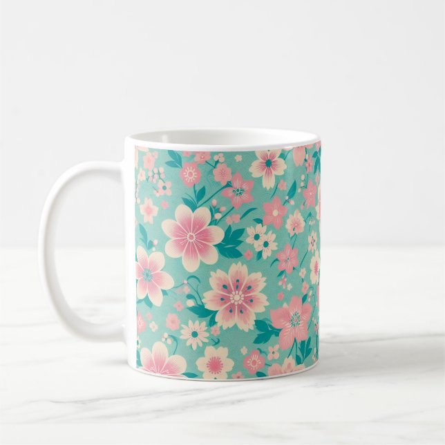 Blodblommor Kaffemugg (Vänster)