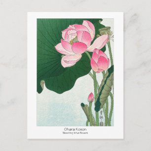 Blodblommor - Ohara Koson - VintageArt Vykort