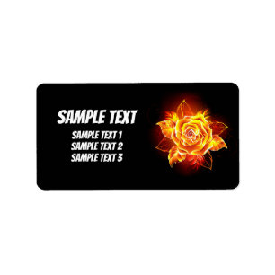 Blodbrand Ro Adressetikett