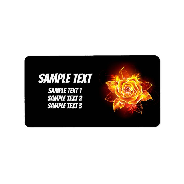 Blodbrand Ro Adressetikett (Framsidan)