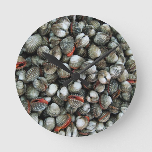 Blodbubblasnäckor Rund Klocka (Framsida)