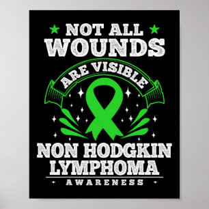Blodcancer gåva Non Hodgkin lymfom medvetenhet R Poster