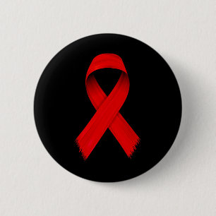 Blodcancer HIVAIDS Medvetenhet Röda bandon Vecka A Knapp