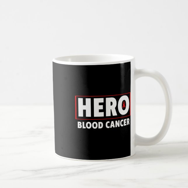 Blodcancer - Hjälte Blodcancer Medvetenhet  Kaffemugg (Höger)