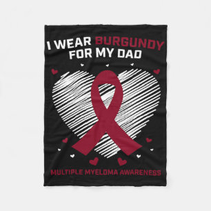 Blodcancer Jag Har Burgunder Pappa Multipel Myelom Fleecefilt