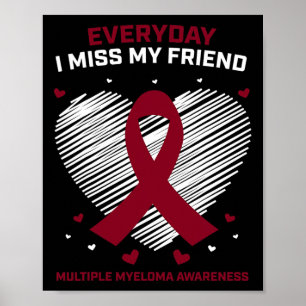 Blodcancer Jag Saknar Min Vän Multipel Myelom Medv Poster