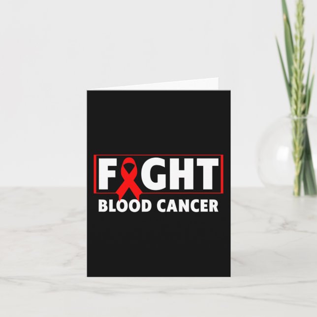 Blodcancer - Kampen mot ökad medvetenhet om blodca Kort (Framsida)