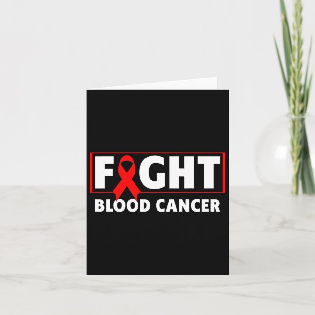 Blodcancer - Kampen mot ökad medvetenhet om blodca Kort (Framsida)