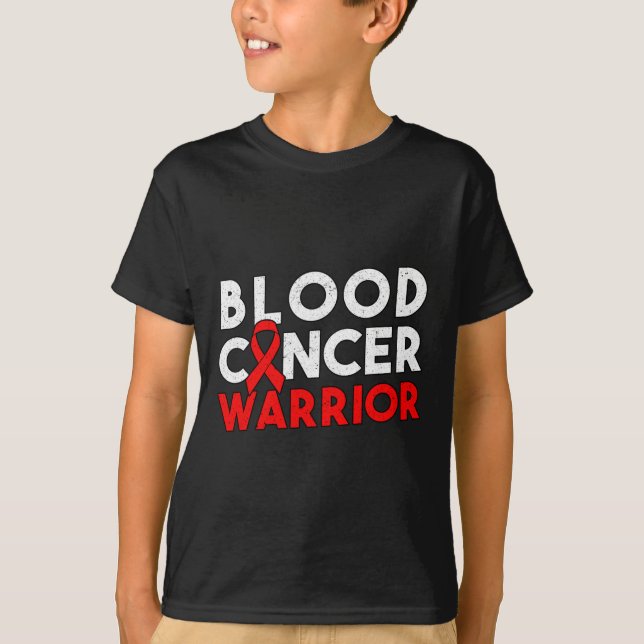 Blodcancer krigarband  t shirt (Framsida)