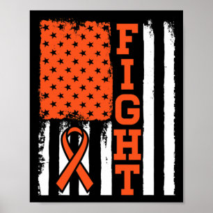 Blodcancer Leukemi Kamp Flagga - Cancer Awarenes Poster