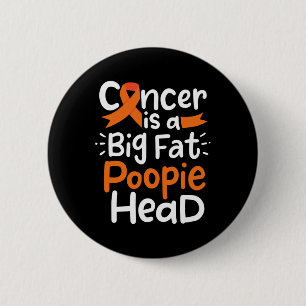 Blodcancer Medvetenhet Band Leukemi Poopie Head Knapp