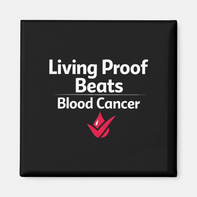 Blodcancer medvetenhet leukemi lymfom överlevande  magnet (Framsidan)