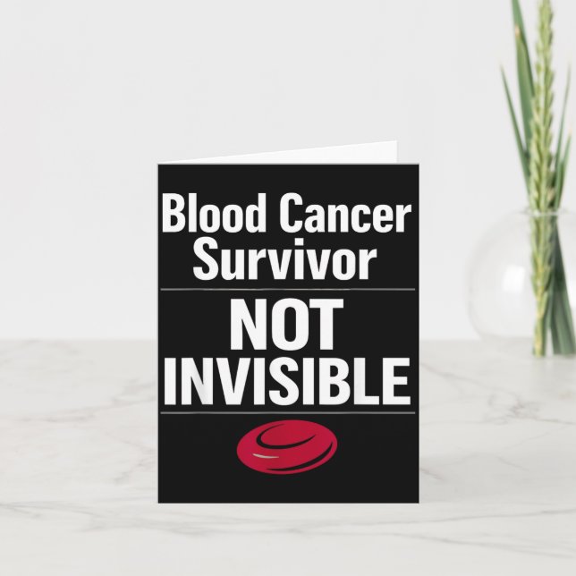 Blodcancer Medvetenhet Leukemi Lymfom Överlevare Kort (Framsida)