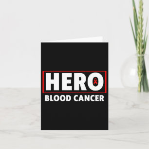 Blodcancer - medvetenhet om Hero Blood Cancer Kort
