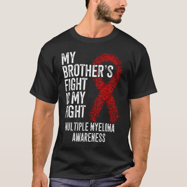 Blodcancer min bror kämpar mot är min kamp t shirt (Framsida)