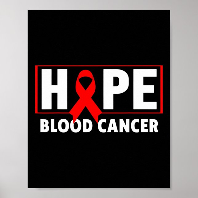 Blodcancer - ökad medvetenhet om blodcancer poster (Framsidan)