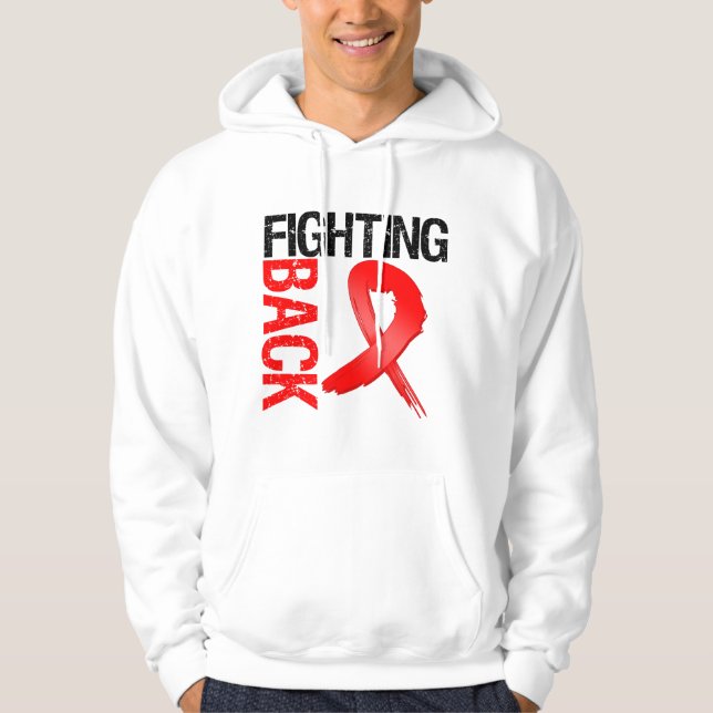 Blodcancer som kämpar tillbaka hoodie (Framsida)