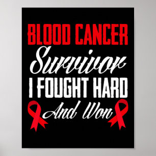 Blodcancer Survivor och cancer i blodet Poster