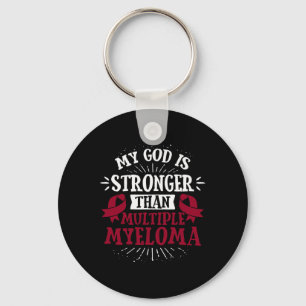 Blodcancer Tee - Många Myeloma Medvetenhet Nyckelring