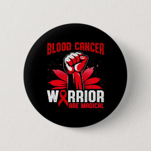 Blodcancerkrigare är Magic Unicorn Red Ribb Knapp