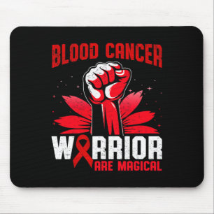 Blodcancerkrigare är Magic Unicorn Red Ribb Musmatta