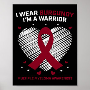 Blodcancerkrigare Multipel Myelom Medvetenhet Pr Poster