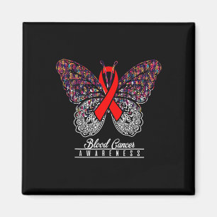 Blodcancermedvetande Butterfly Älskare Gifts 2 Magnet