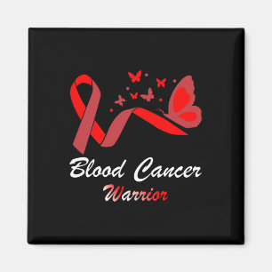 Blodcancermedvetandegörande Butterfly Red Ribbon S Magnet