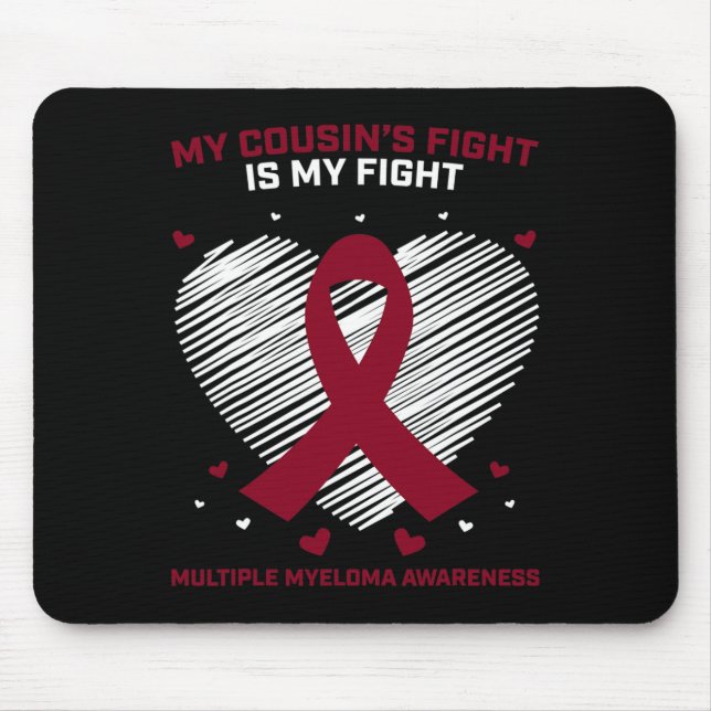 Blodcancerpresent Burgunderkusin Multipelt Myelom Musmatta (Framsidan)