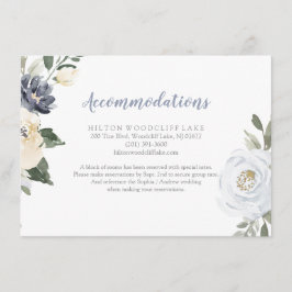 Blodda botaniska anläggningar för dammig blå blomm tilläggskort