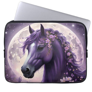 "Bloddrömmar: Den Lila Blommigten Fantasy Horse" Laptop Fodral