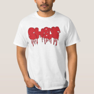 bloddroppande t-shirt