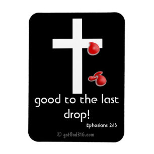 Bloddroppar gotGod316.com Kor Magnet