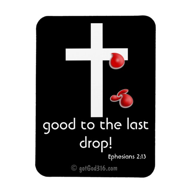Bloddroppar gotGod316.com Kor Magnet (Vertikal)