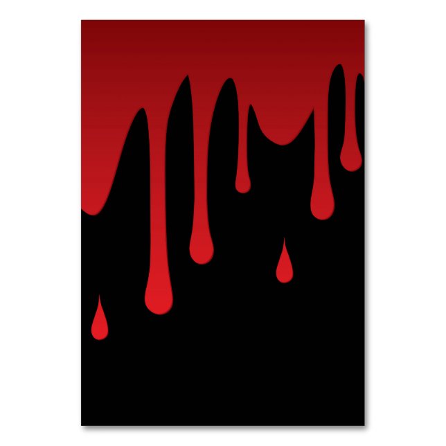 Bloddroppning Bordsnummer (Framsidan)