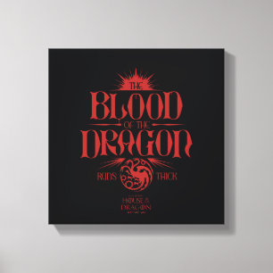 Blodet från Dragon Springa Tick Canvastryck