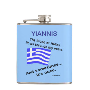 Blodet från Hellas Flödar Genom Ådrorna Ibland Ouz Fickplunta