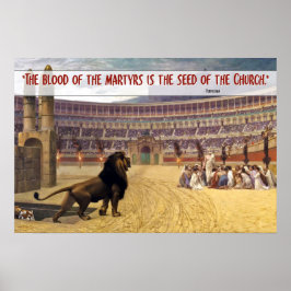 Blodet från martyrernas citat (RED) Poster