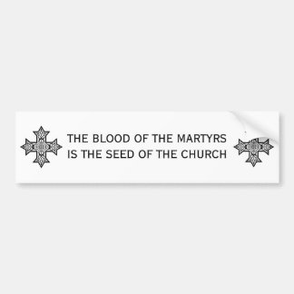 BLODET PÅ MARTYRS BUMPER STICKER BILDEKAL