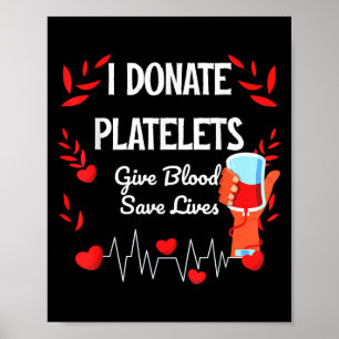 Blodet till Spara lever Motivering Trombocyter Blo Poster