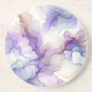 Blodfärgsbild för Orchid Lila Watercolor Abstrakt Underlägg