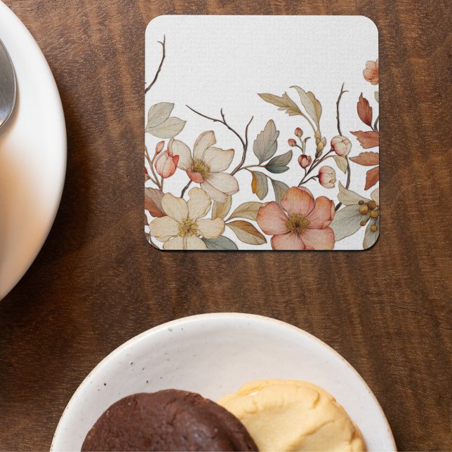 Blodfärgsfall för höstfärg Underlägg Papper Kvadrat (Skapare uppladdad)