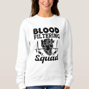 Blodfiltrering Squad Nephrology Dialys Nurse T Shirt