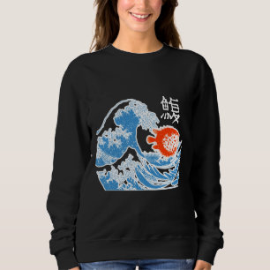 Blodfisk av Kanagawa Fish Graphic Hokusai T Shirt