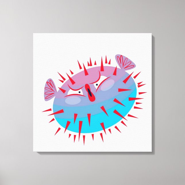 Blödfisk Canvastryck (Framsida)