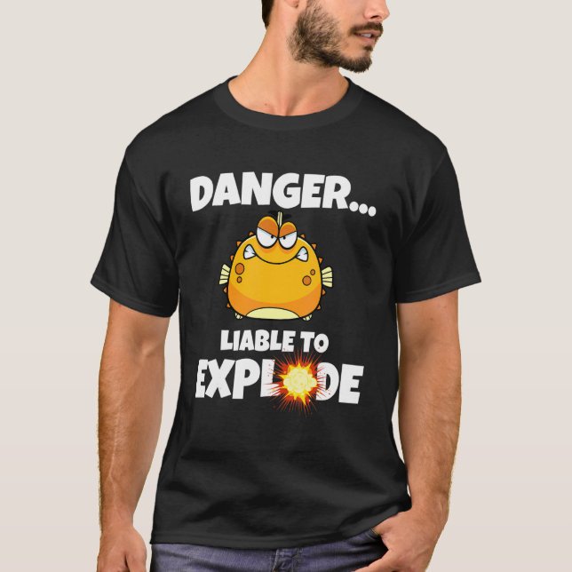 Blodfiskfara som kan explodera vid fiske 1 t shirt (Framsida)