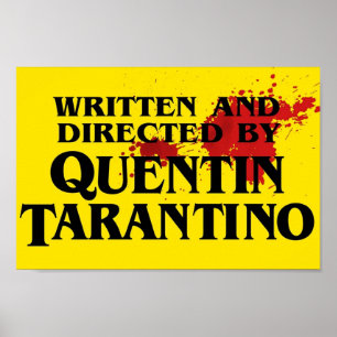 Blodfläckad skriven och styrd av Quentin Taran Poster