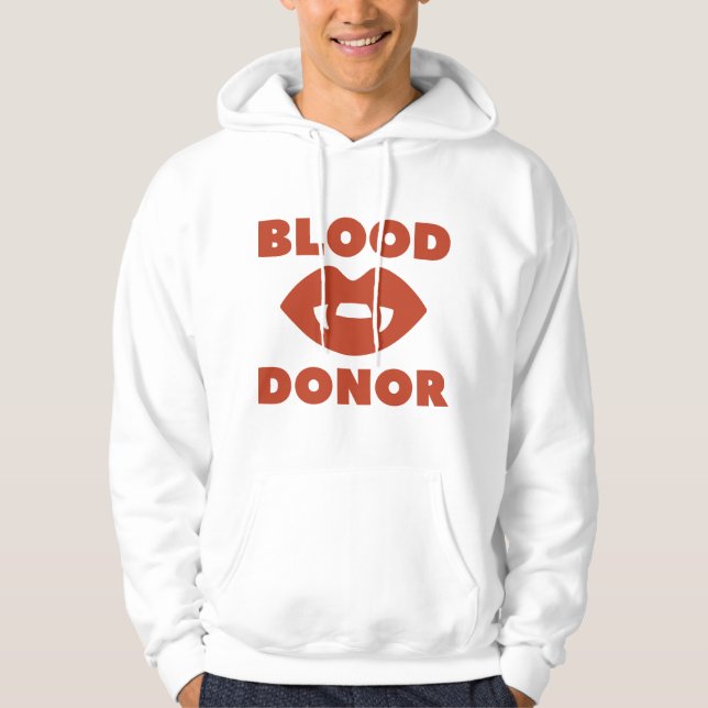 Blodgivare behövs hoodie (Framsida)